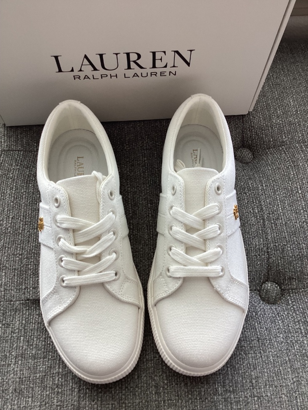 Lauren Ralph Lauren Women's Janson II Lace-Up Sneakers - Picture 7 of 16